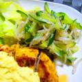 Ｍぱん's cooksnap of when they made もやしと胡瓜の和え物.