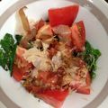 こたつねこくん's cooksnap of when they made ＊モロヘイヤとミニトマトのお浸し＊.