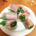 カンナパンダ's cooksnap of when they made 焼豚で生春巻き ～ごま油のタレで～.