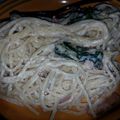 六角電波's cooksnap of when they made とろ〜り♡ほうれん草のクリームパスタ.