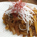 ひろみPooh's cooksnap of when they made 大根の肉みそ炒め.