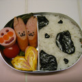 39rainbow's cooksnap of when they made 簡単！モーモーのり弁♪～キャラ弁.