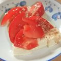 きらり流れ星's cooksnap of when they made 豆腐とトマト.