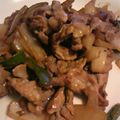 まいcom's cooksnap of when they made シャリ×２玉ねぎと豚肉のオイマヨ醤油炒め.