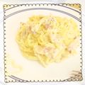 nyokki94's cooksnap of when they made 超簡単☆シンプルで美味しいカルボナーラ.