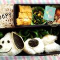 shoeiman's cooksnap of when they made 簡単キャラ弁☆スヌーピーはお休み中★.