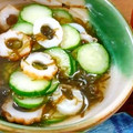SP♪'s cooksnap of when they made 速攻完成！竹輪ときゅうりのもずく和え.