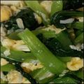 tomato74's cooksnap of when they made 小松菜と卵とじゃこのお浸し.