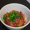 くさもちこ's cooksnap of when they made まぐろキムチユッケ.