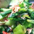 セロりん's cooksnap of when they made ☆青梗菜の梅サラダ☆.