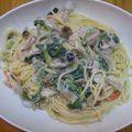 そうあママ's cooksnap of when they made 海老とアスパラのチーズクリームパスタ☆.