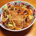 にしだぁ's cooksnap of when they made 野菜もたっぷり♪牛肉の春雨.