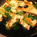 ぺーちゃん61's cooksnap of when they made 減塩！鶏胸肉と小松菜の生姜アーモンド炒め.
