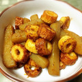 チェシャー's cooksnap of when they made コンニャクとちくわの焼肉炒め.