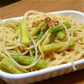 甘党氏's cooksnap of when they made アスパラとオリーブのペペロンチーノ.