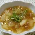 never710's cooksnap of when they made 生姜が決め手＊カブのそぼろあんかけ.