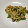 男の腕まくり料理教室's cooksnap of when they made 旬キャベツ♪桜えびと小松菜の香味卵炒め.