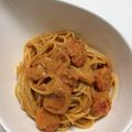 kitorimama's cooksnap of when they made 簡単海老のトマトクリームパスタ.