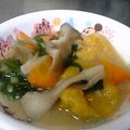 kobuta_mam's cooksnap of when they made かぼちゃすいとんの味噌汁.