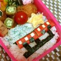 2児ママみきてぃ's cooksnap of when they made ☆簡単♪キャラ弁！！電車のお弁当☆.