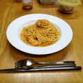 imaichi11's cooksnap of when they made エビとグリンピースのトマトクリームパスタ.