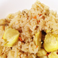 ▽墨染's cooksnap of when they made 我が家は！これが栗ごはん♪.
