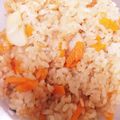 azs2810's cooksnap of when they made 油揚げとにんじんの炊き込みごはん.