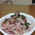 ＊chi〜ko＊'s cooksnap of when they made レッドオニオンを明太マヨで和えました.