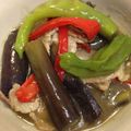 よしこたん's cooksnap of when they made 茄子と豚肉とピーマンのうま煮.