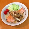 riho⍤⃝﻿'s cooksnap of when they made 鮭のソテー✿きのこと玉ねぎソース.