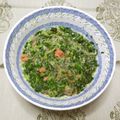 せるんぴょん's cooksnap of when they made 簡単！混ぜるだけ！モロヘイヤ＋たらこ和え.