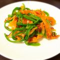 RUCC's cooksnap of when they made ✿人参とピーマンのピリ辛ニンニク塩炒め✿.
