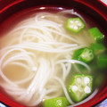 りこったちーず's cooksnap of when they made そうめんとオクラのさっぱりすまし汁.