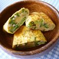 あーもこ's cooksnap of when they made お弁当に！ゆでオクラde卵焼き.
