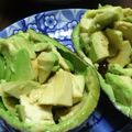 ㋡㋛㊀'s cooksnap of when they made 簡単★アボカドの大葉にんにく醤油和え.