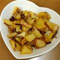 coromai's cooksnap of when they made じゃが芋、エリンギ、葱のマヨ醤油炒め.