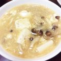 ayaakari's cooksnap of when they made キノコのかき玉豆腐汁.