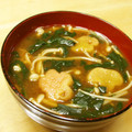 ぽりぽり拓庵's cooksnap of when they made ほうれん草とえのき茸の味噌汁.