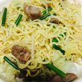 NANA050877's cooksnap of when they made 砂肝が美味い♪塩バター焼きそば.
