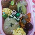 wonderfulworld's cooksnap of when they made キャラ弁に♪秋～ポンポコたぬきくん.