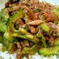 芋の葉's cooksnap of when they made ゴーヤとさんま缶の甘辛丼。.