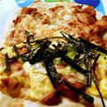 cocoりえ's cooksnap of when they made 簡単！発酵なしの照り焼きチキンピザ☆.