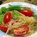 松潤だいすき's cooksnap of when they made オクラと茗荷で♪夏のさっぱり春雨サラダ.