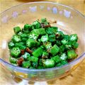 まめたろ。's cooksnap of when they made おくらの梅おかか合え～おつまみにも～.