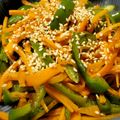 kucina's cooksnap of when they made 人参とピーマンのサッと炒め.