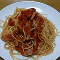 ゆずまさままち's cooksnap of when they made 【親子で作る】楽しい！トマトスパゲッティ.