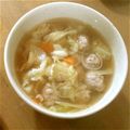1児mamaちゃん's cooksnap of when they made 肉団子と春雨のスープ.