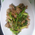 ぺぺんちゅ's cooksnap of when they made 簡単！アスパラと豚肉の中華炒め♡.