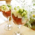 あっぷるカモミール's cooksnap of when they made トマトジュレde長芋と胡瓜の冷菜.