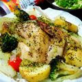 くるくる01's cooksnap of when they made 骨付もも肉のハーブ焼き。クリスマスにも♪.